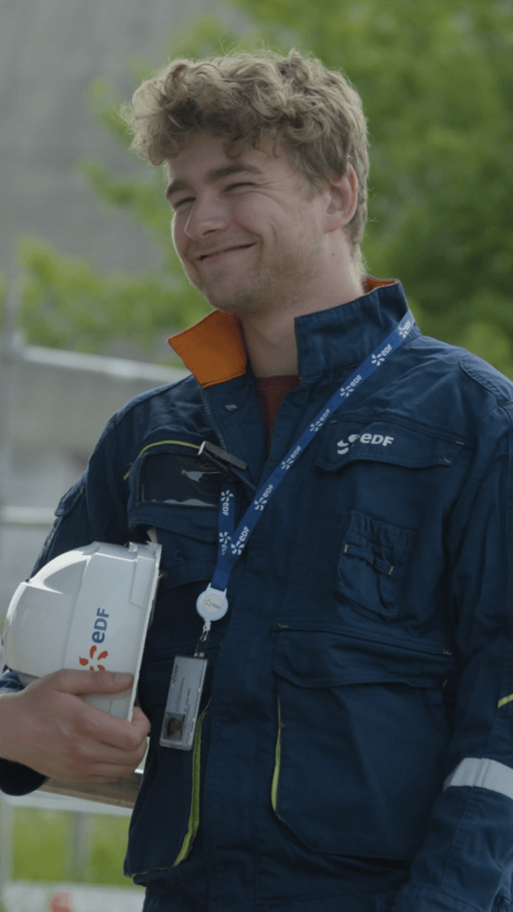 Gaspard G pendant le tournage de Carbon Fighters avec EDF